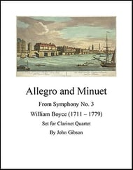 Allegro and Minuet for Clarinet Quartet EPRINT cover Thumbnail